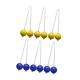 thumbnail image 4 of 6 pelotas de golf de escalera para lanzar, ideales para niños, adultos y familias, para uso en interiores y exteriores. Amarillo y azul, 4 of 8