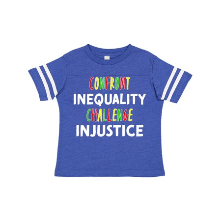 

Inktastic Confront Inequality Challenge Injustice Green Yellow Red Gift Toddler Boy or Toddler Girl T-Shirt