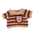 thumbnail image 3 of Ropa para muñecas de 7 pulgadas para niños, crea tu propio atuendo para muñecas, divertido suéter para muñecas. Rayas marrones, 3 of 7