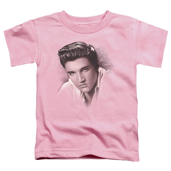 Trevco ELV784-TT-2 Elvis Presley & The Stare Short Sleeve Toddler T-Shirt, Pink - Medium - 3T
