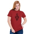 thumbnail image 4 of Bird Triangle Rose Floral Spiritual Women's Graphic T Shirt Tees Brisco Brands X, 4 of 6