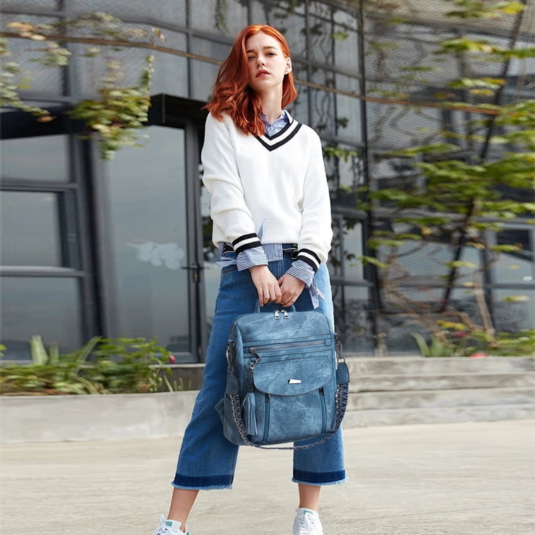PU Leather Fashion Backpack Purse for Women Travel Shoulder Bag GOIACII Backpack Purse for Women Travel Backpack PU Leather  main image 4