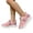 Pink, variant on Ticikt Girls Lightweight Mesh Sneakers with Heart Print Breathable for School & Casual Wear,Pink