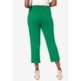 thumbnail image 3 of Jessica London Women's Plus Size Classic Cotton Denim Capri, 3 of 5