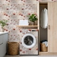thumbnail image 4 of Vintage Floral Contact Paper Peel and Stick Wallpaper Soft Lavender Red Distressed Shabby Chic Design 17.7in x 9.8ft Self Adhesive Removable Wall Paper for Nursery Bedroom Cabinets Drawers, 4 of 8