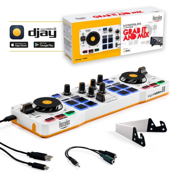 Hercules DJ Control Bluetooth コントローラー Hercules DJControl Mix Bluetooth Wireless DJ Controller for