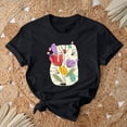 thumbnail image 7 of Womens Summer Tops Dressy Casual Short Sleeve Shirts for Women Black Summer Chic Clothes for Women Over 50, 7 of 7