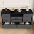 thumbnail image 4 of Homhougo Dresser TV Stand with Power Outlet & LED for 55'' TV, Long Dresser for Bedroom with 8 Deep Drawers, Chests of Drawers, Wide Console Table for, Living Room, Entryway, 4 of 9