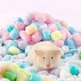 thumbnail image 4 of Boules de Hamster Colorées "Warmth-Assuring" Lot de 100 - Coton Absorbant et Chaud pour Petits Animaux - Rose, 4 of 5