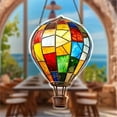 thumbnail image 4 of 2D Hot Air Balloon Lantern with Flickering ,Outdoor Hanging Waterproof for Garden Yard Farmhouse Patio Pathway Decoration (1pcs), 4 of 9