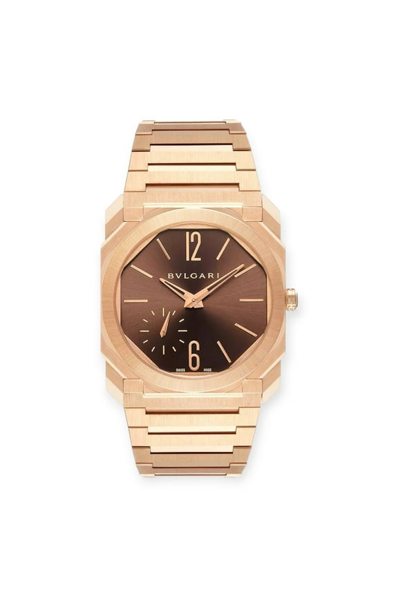 Pre-Owned Bvlgari Octo Finissimo 103637 Rose Gold Ultra Thin Mens Watch