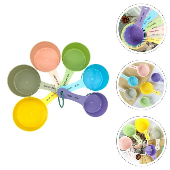 Hemoton  6 Pcs Spoon Measuring Cups for Kitchen Baking Convenient