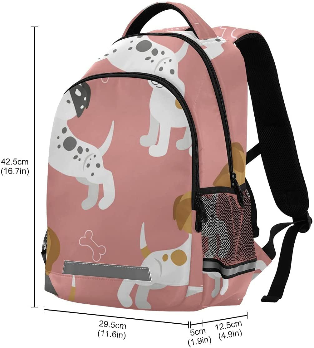 Dalmation Puppies Lined Up Kids Adjustable Strap Backpack 