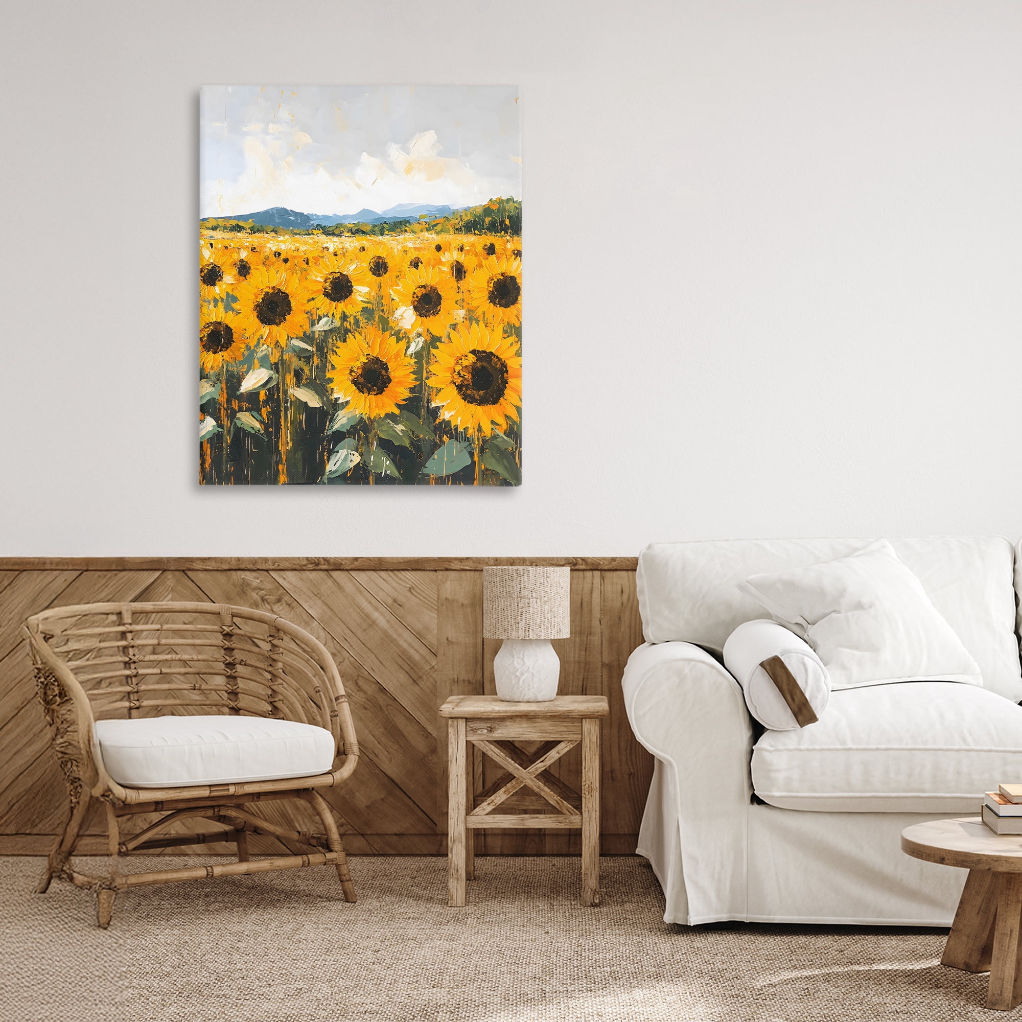 Stupell Industries Beautiful Sunflowers in Field Canvas Wall Art, design by Creative Studio
