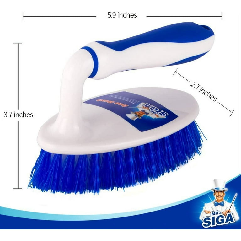 MR.SIGA Fruit and Vegetable Cleaning Brush with Non Slip Comfortable G