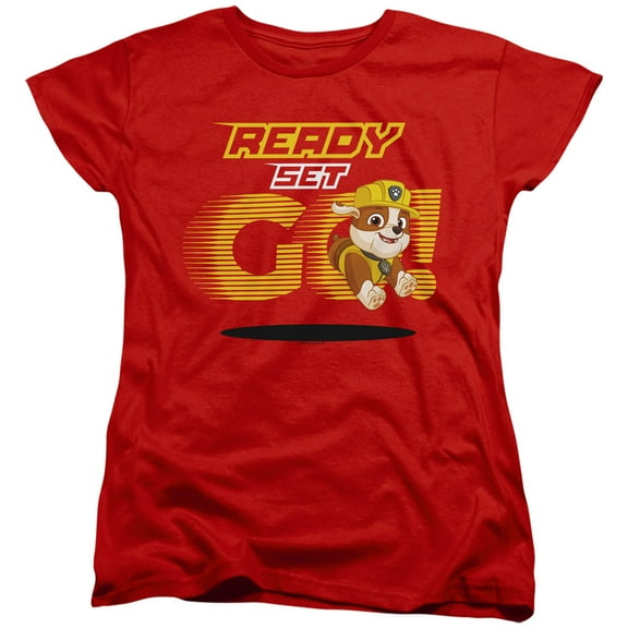 Paw Patrol Ready Set Go! Rubble Women's T Shirt