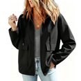 thumbnail image 5 of JUUNthy Womens Cargo Jacket, Full Zip-Up Windbreaker Hooded Lightweight Casual Outerwear with Pockets White L, 5 of 15