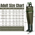 DaddyGoFish Chest Waders for Kids and Adults, Fishing and Hunting Waders with a Pocket and a