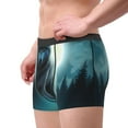 thumbnail image 2 of Vsdgher Wolf Pattern Men's Boxer Brief Underwear,Soft Funny Underwear for Men-Large, 2 of 5