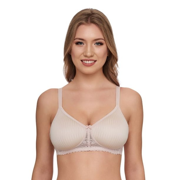 Susa 8071-249 Madeira Nude Striped Lace Non-Wired Spacer Bra 40B 