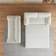 thumbnail image 2 of Tabaray 63.8" Futon Sofa Bed Queen Size, Pull Out Couch Bed, 3-in-1 Convertible Sleeper Sofa with Side Pocket, Modern Velvet Futon Couch for Living Room, Small Space, Apartment, Bedroom, Beige, 2 of 9