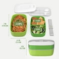 thumbnail image 6 of Bentgo Classic - Adult Bento Box, Stackable 3-Compartment Lunch Box with Removable Utensil Set and Sealing Strap, BPA-Free, Food Container Ideal for Meal Prep, Work, and On the Go (Green), 6 of 7