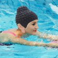 thumbnail image 5 of Swimming Caps TathaGata Buddha Shape Durable Nonslip Flexible Latex Swim Caps for Surfing Kids Girls, 5 of 5