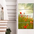 thumbnail image 1 of Design Art - Red Poppy Flowers in Green Field, 1 of 3
