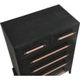 thumbnail image 6 of Meridian Furniture Kaya Black Chest with Vegan Leather Upholstered Handles, 6 of 11