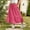 Hot Pink, variant on Wovilon Girls Solid Color Tiered Maxi Skirt with Drawstring Waist, Casual Textured A-Line Long Skirt for Kids and Teens, Versatile Summer Vacation Daily Wear
