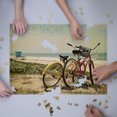 thumbnail image 3 of Jersey Shore, Bicycles and Beach Scene (1000 Piece Puzzle, Size 19x27, Challenging Jigsaw Puzzle for Adults and Family, Made in USA), 3 of 4