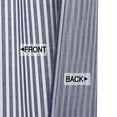 thumbnail image 3 of Yesfashion Linen Striped Cafe Curtains 30 Inch Kitchen Curtains Tab Top Design, Navy Blue, 3 of 4