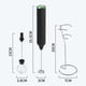 thumbnail image 4 of a de huevos de con de acero inoxidable y soporte de leche eléctrica USB Blanco perfecl Espumador de leche de mano, 4 of 8