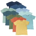 thumbnail image 1 of HonestBaby - Playera de Manga Corta Multipack 100% algodón orgánico para bebé, bebé, niños pequeños, niñas, Unisex, Rainbow, 1 of 5