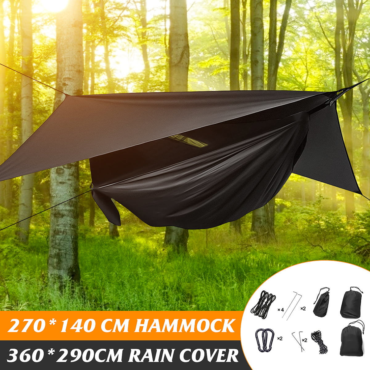 Camping Garden Tree Portable Parachute Nylon Hammock Tent Hanging Outdoor Bed 