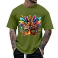 thumbnail image 1 of Ceisia Men's Summer Casual Printed Button-Up Turndown Collar/Lapel Gift Short Sleeve Shirt - Comfortable Daily Outdoor Wear, 1 of 5