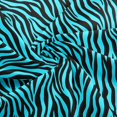 thumbnail image 2 of Erosebridal Cyan Blue Zebra Stripe Fabric by the Yard 5 Yards, Animal Print Pattern Fabric for Sewing, 2 of 7