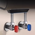 thumbnail image 4 of Pedty Faucets On Sale,1/2 Inch All Copper Core Full Open Large Flow Angle Hot and Cold Water Control Special Triangle for Water Heater, 4 of 4