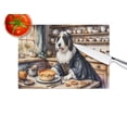 thumbnail image 4 of Bearded Collie Fall Kitchen Pumpkins Glass Cutting Board Large 12 in x 15 in, 4 of 5
