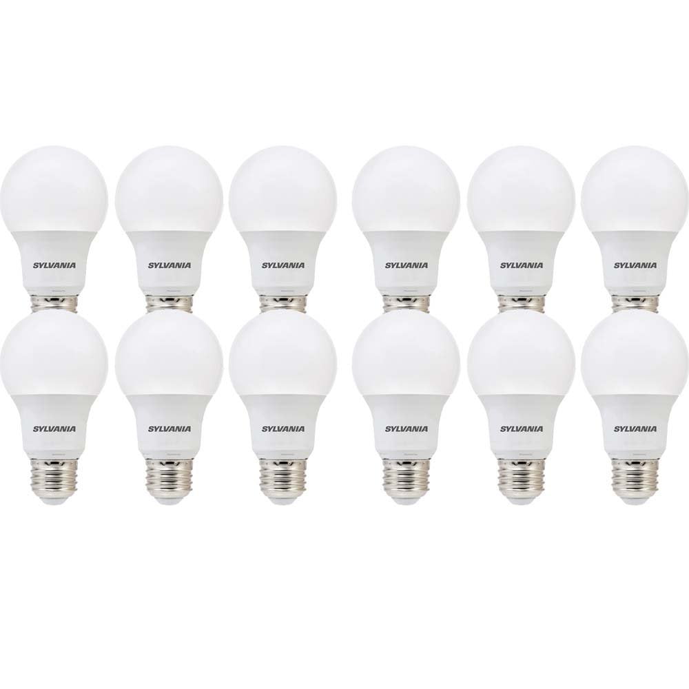 Sylvania LED Light Bulbs, A19, 8.5W (60W Equivalent), Soft White, 12