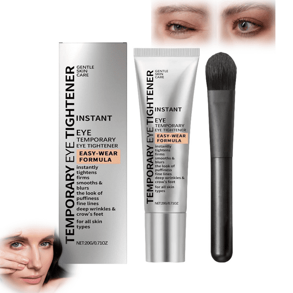 Eye Tightener- Instant Firming Primer, Easy-Wear Formula with Brush, Ultimate Lift & Smooth Finish,Instant Firming Formula For Fine Lines And Wrinkles (1 pc)