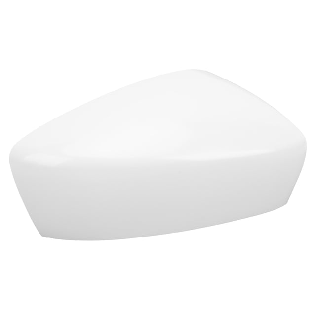 Rear View Mirror Cover Cap, Side Mirror Cap Unpainted White High Strength Door Rearview Mirror Cover Cap Replacement for 3 Axela M3 2014 to 2016