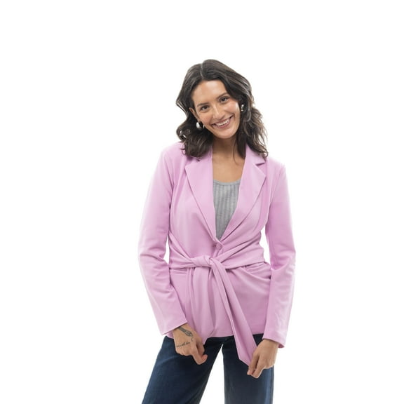 Tie Front Button Closure Blazer