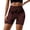 Brown, variant on IWRICH Women's High Waist Workout Biker Shorts Gym Printed Seamless Cycling Scrunch Yoga Shorts Pink XL