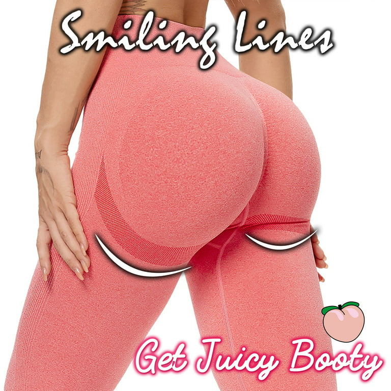 FITTOO Women Seamless Smile Contour Leggings Butt Lift Yoga Pants 