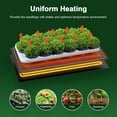 thumbnail image 3 of AVOXEZOR 1 Pack Seedling Heat Mat 10" x 20" MET Standard, Durable Waterproof Warm Hydroponic Heating Pad for Home Gardening Seed Start Climbing pet, 3 of 8