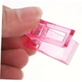 thumbnail image 3 of 40 Pcs Nail Clip Pink Abs Crystal Glue Manicure, 3 of 5