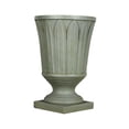 thumbnail image 3 of Christopher Knight Home 22.44" Pedestal Urn Planter, MGO Outdoor Flower Pot, Antique Gray, 3 of 10