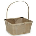 thumbnail image 1 of Square Woodchip Paintable Handle Basket - Large 9in, 1 of 4