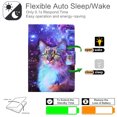thumbnail image 3 of Allytech Wallet Case for iPad Mini 6th Generation 2021(8.3 Inch), Synthetic Leather Soft TPU Folding Anti-Slip Stand Auto Sleep Wake Drop Proof Card Slots Cover for iPad Mini 6 8.3" 2021, Galaxy Cat, 3 of 6